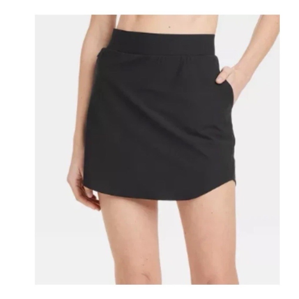 All In Motion Women's Flex Woven High-Rise Skort Size XS Black Skirt Athletic